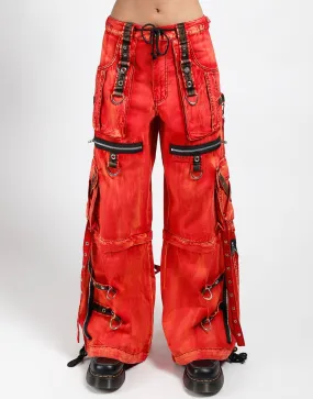 X-STRAP ZIP OFF PANT FIRE WASH Non Irritating