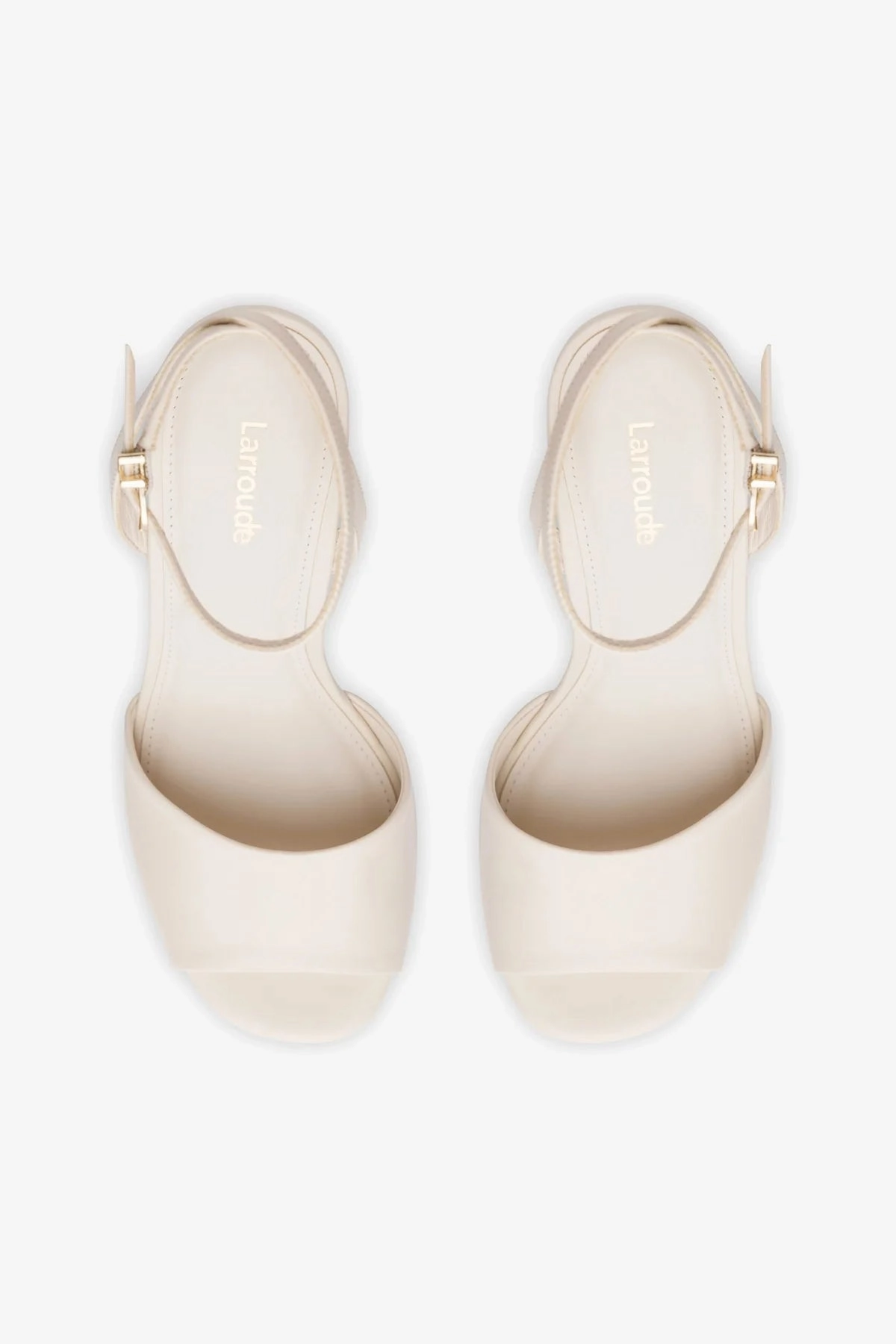 Yves Wedge In Ivory Leather foldable Day Glam