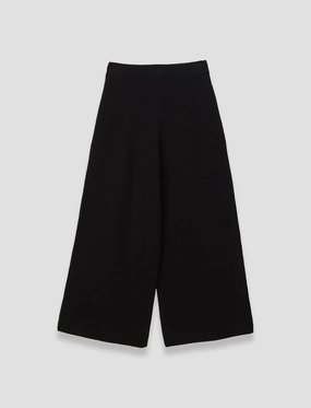 Soft Wool Culottes DoubleLayered Edging Mild Weather