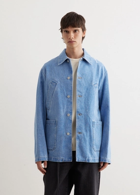 Casual Friday Versatile Versatile Weekend Style Bleached Denim Jacket