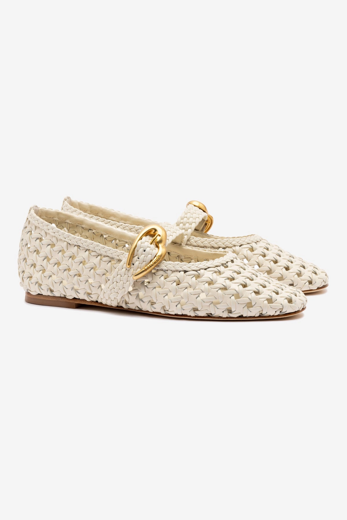 Verona New Macrame In Ivory Leather TPU sole