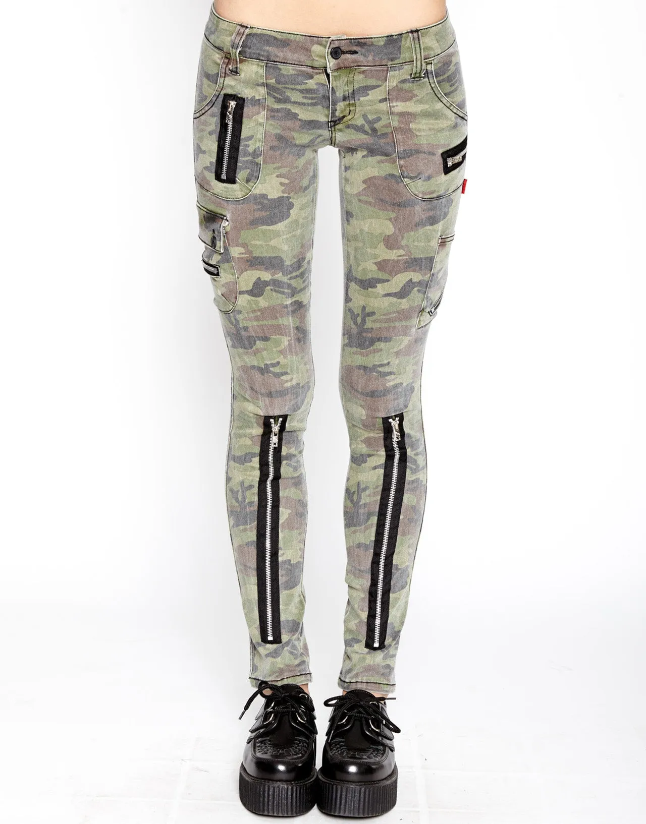 Casual Cool Stretch Unisex Wear Classic Wear Exploited Pant Camo Print