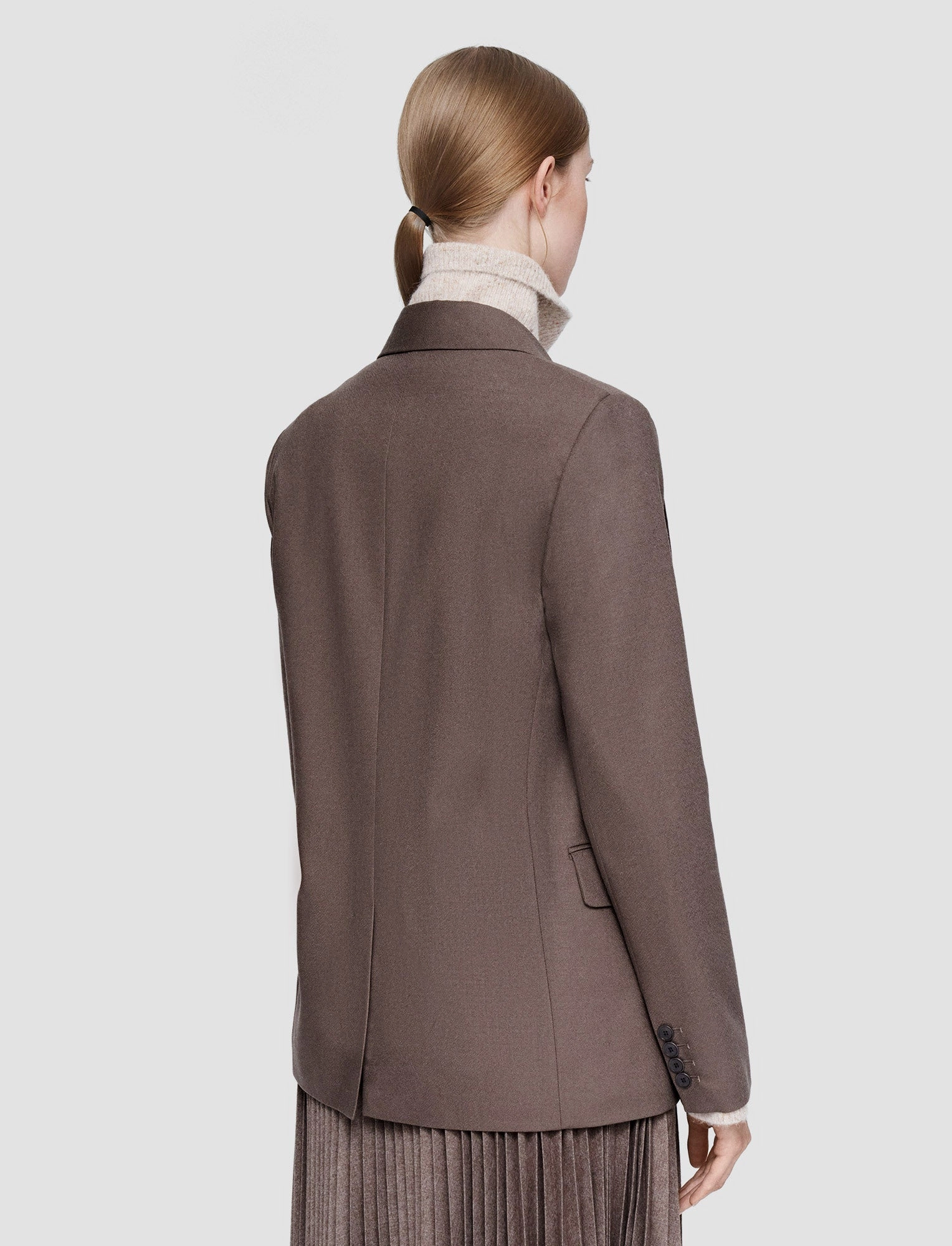 Light Wool Flannel Jaden Jacket Sporty Style