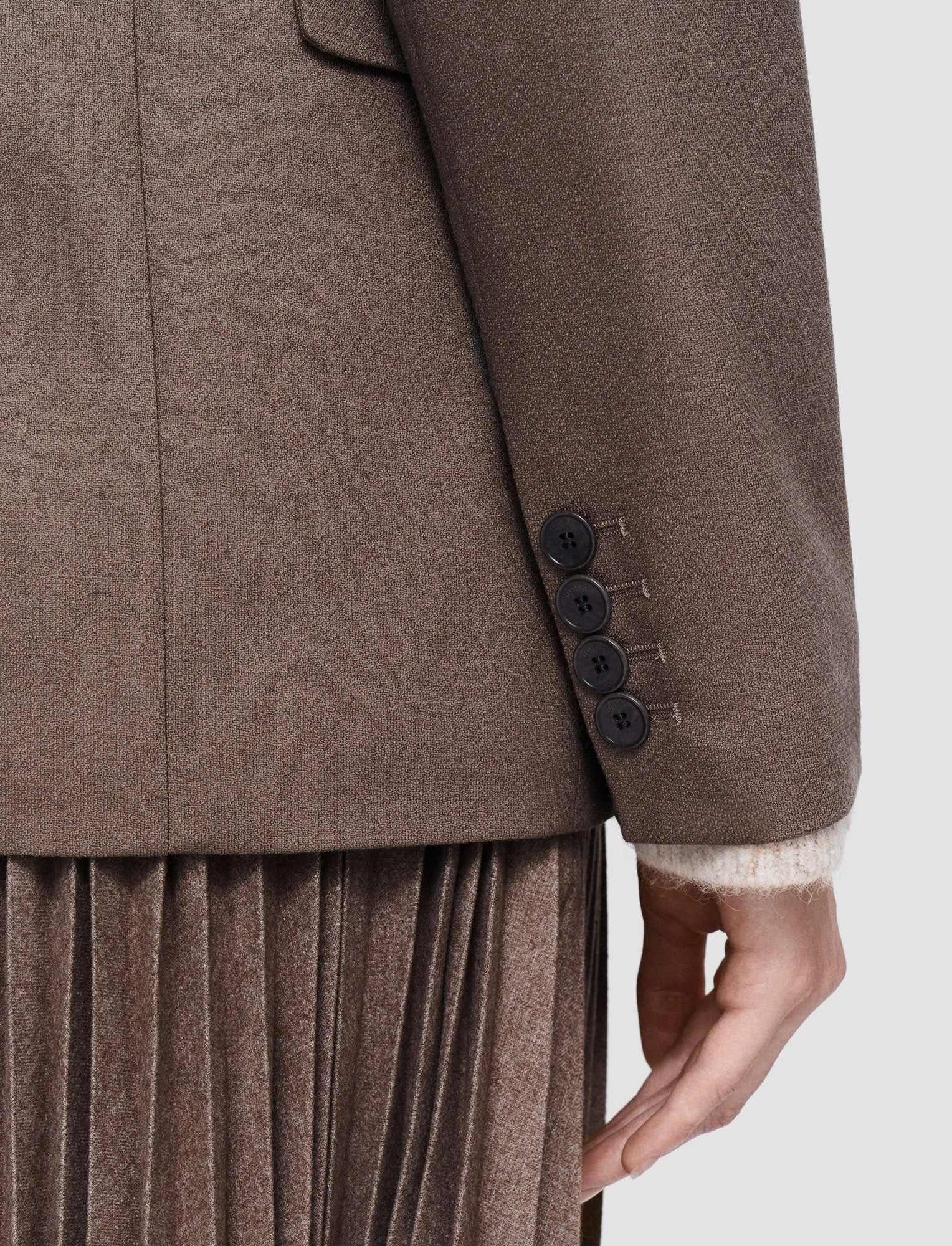 Soft inner layer Street Ready Light Wool Flannel Jaden Jacket