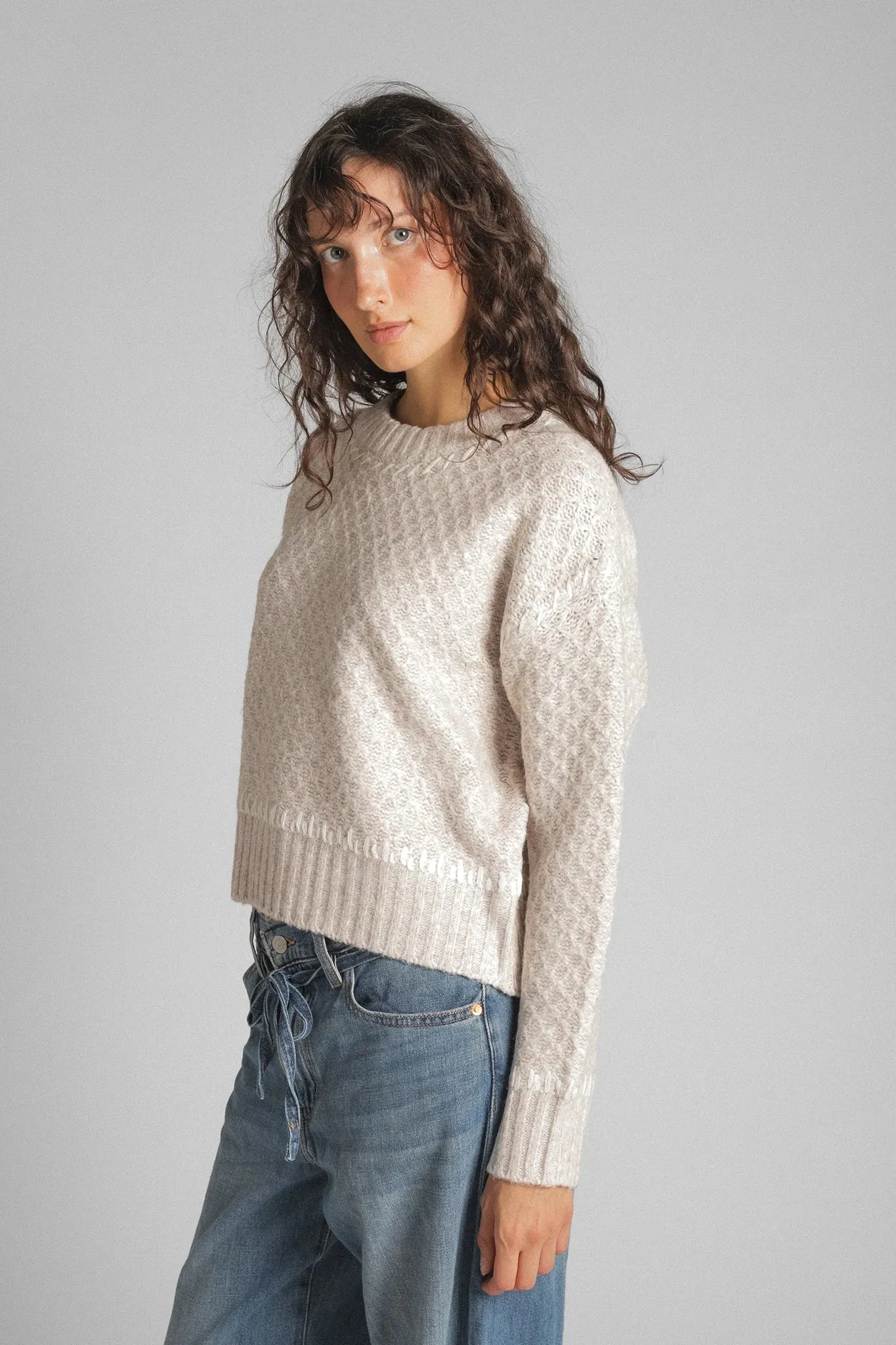 Nika Crewneck Pullover Knit Comfort Wear