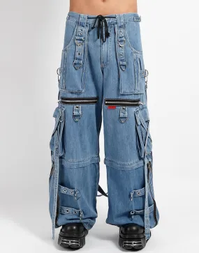 FunctionalZipper Easy Wear X-STRAP PANT LIGHT BLUE DENIM