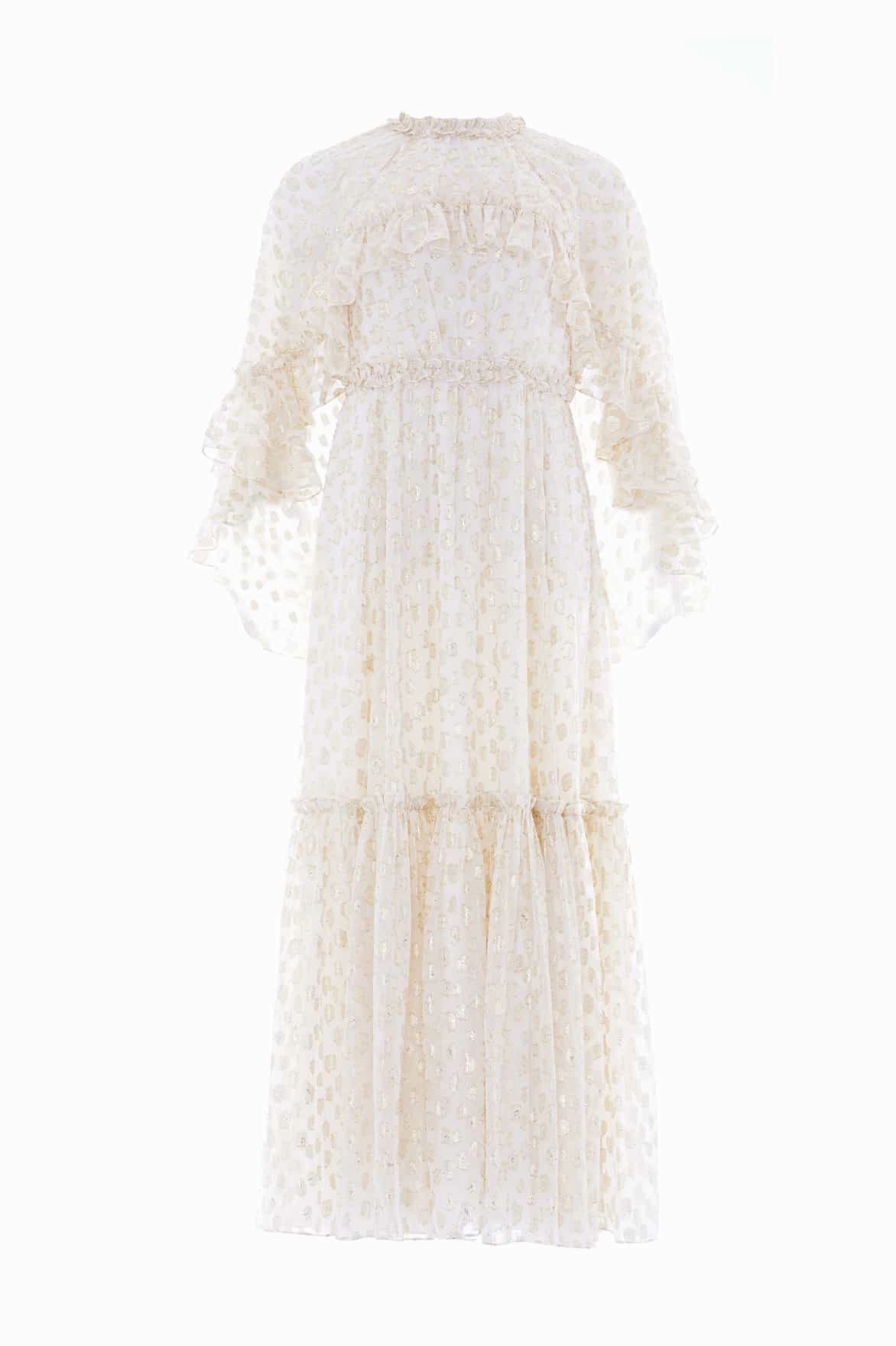 Harper Lurex Cape Ankle Gown Classic Edge