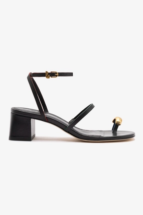 Lightweight Walking Shoes Biarritz Block In Black Leather