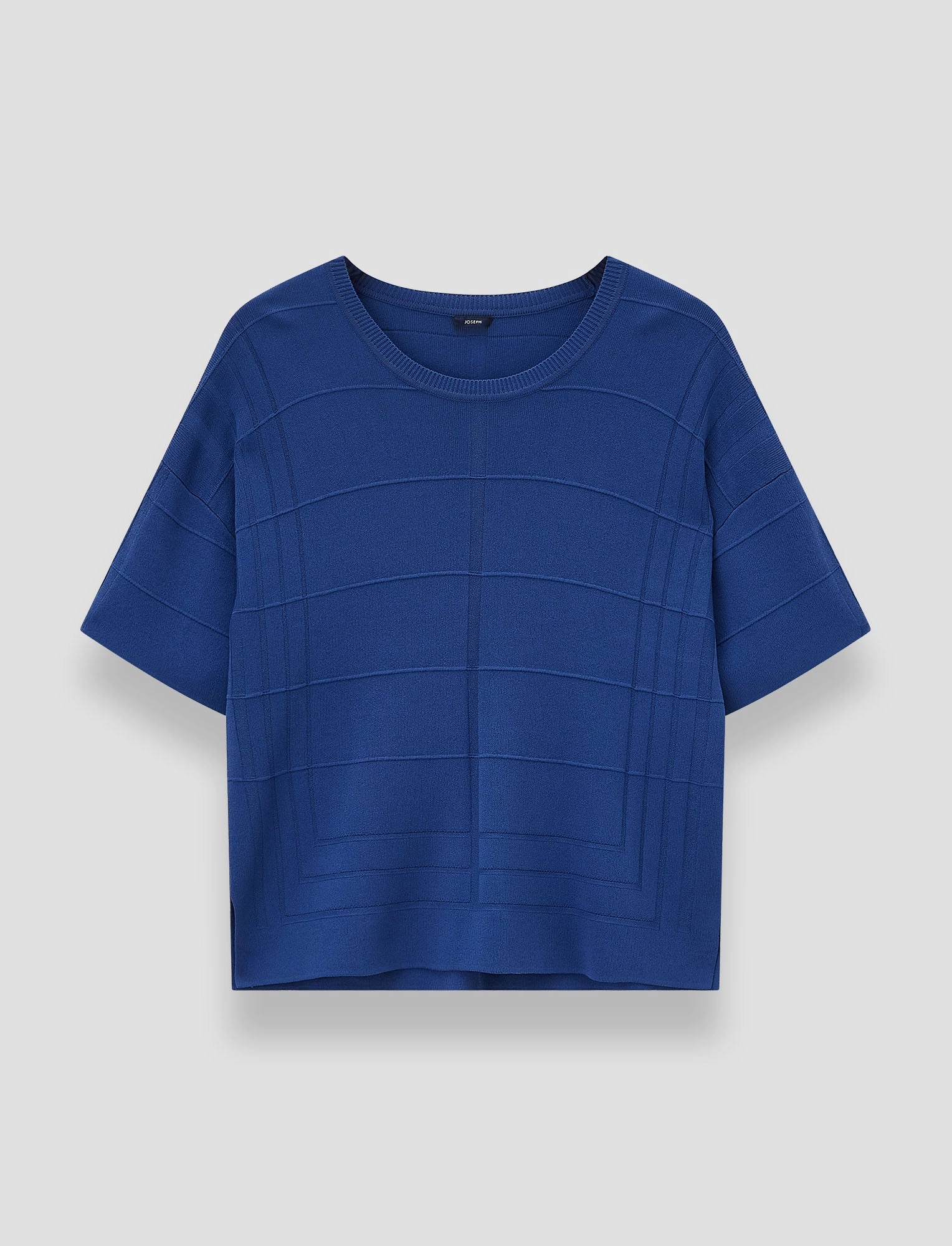 Viscose Grid Knit T-Shirt Warm Classic