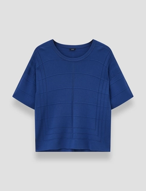 Thermal Regulation Layer Viscose Grid Knit T-Shirt