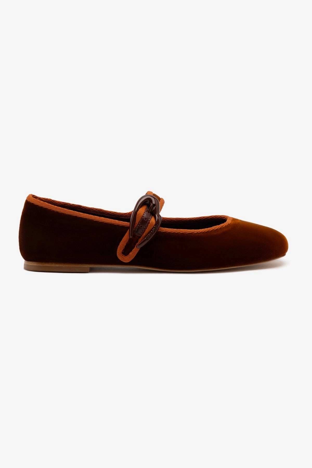 Museum Glow Practical Style Verona Ballet Flat In Cuoio Velvet