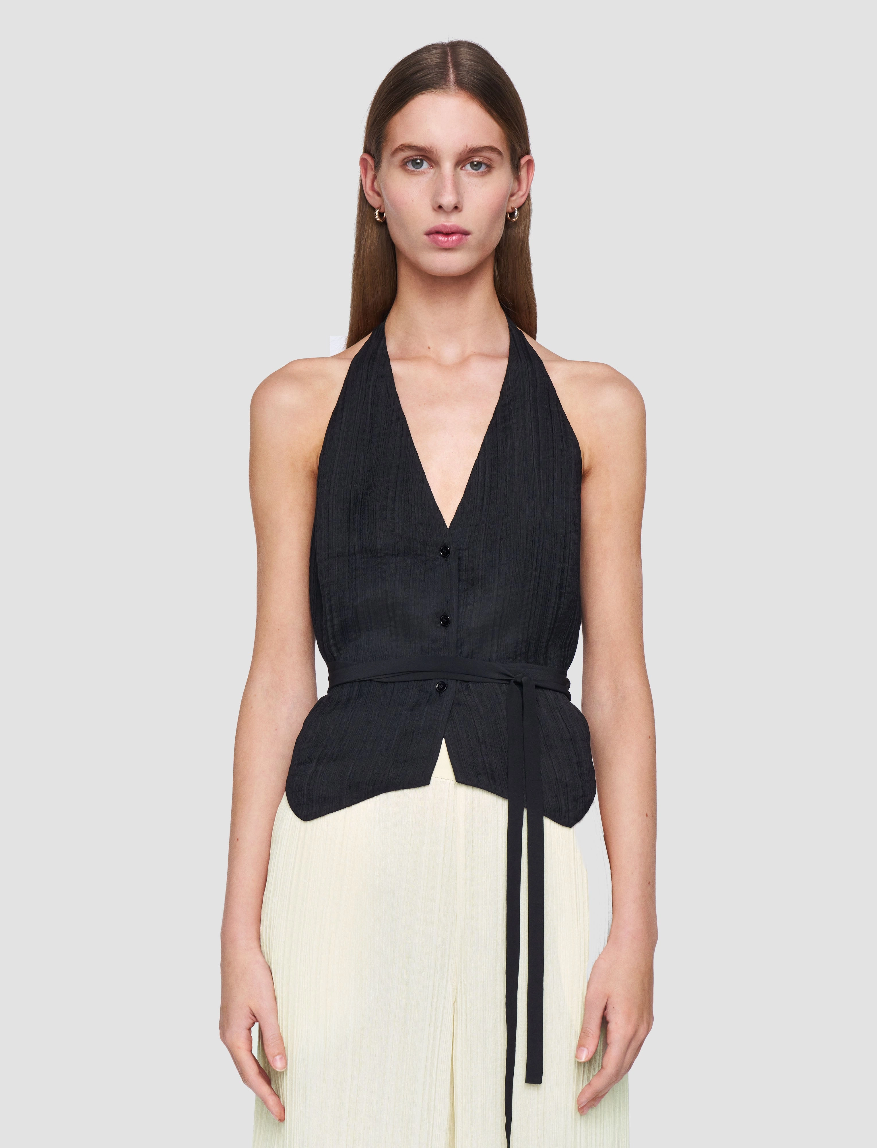 Weather Shield Suez Pleat Jacquard Tie Waistcoat