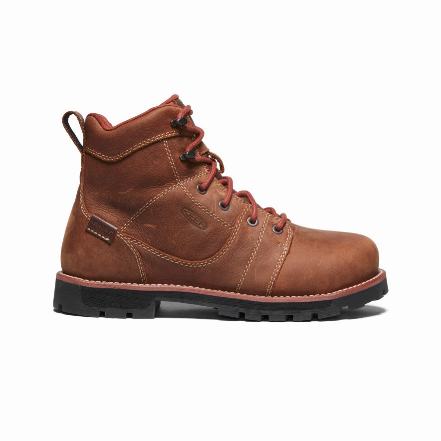 Women's Seattle 6" Waterproof Boot (Aluminum Toe)  |  Gingerbread/Black Street Utility