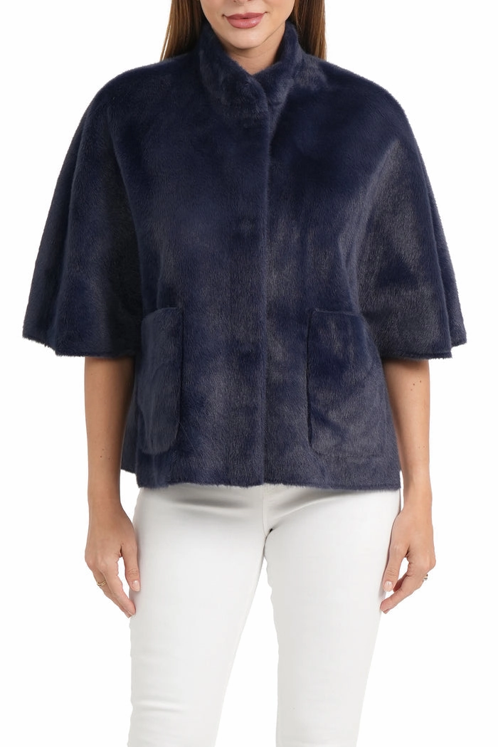 FAUX FUR CAPELET Ergonomic Sleeves