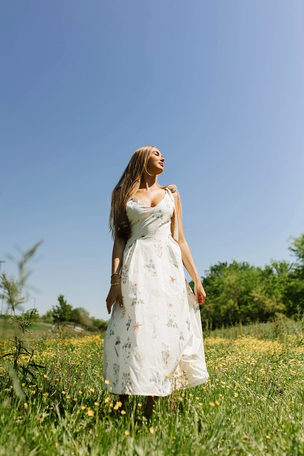 Fawna Floral Midi Dress in Cream *Final-Sale* Soft Weave Must Have
