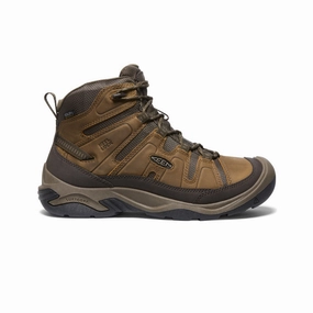 Rubberized Tread Men's Circadia Waterproof Boot  |  Bison/Brindle
