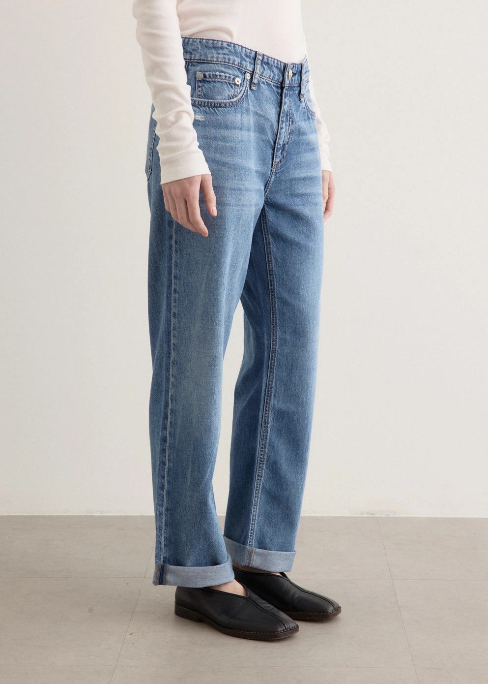 Featherweight Baggy Dre Boyfriend Jeans Easy Match Streetwear Fan Premium