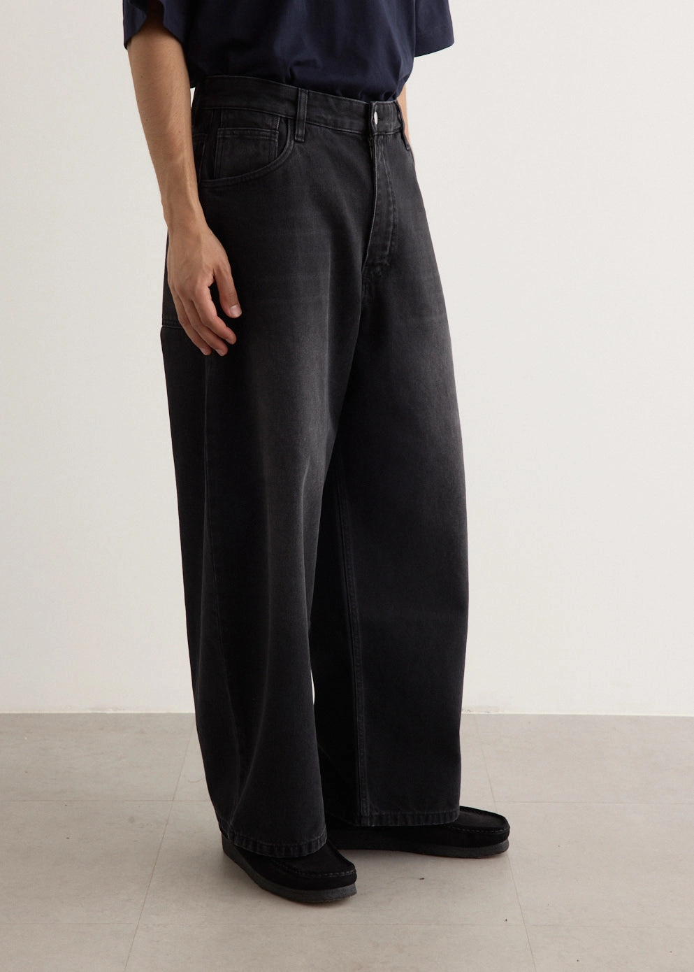 Paolo Garment Denim Pants Simple Wear