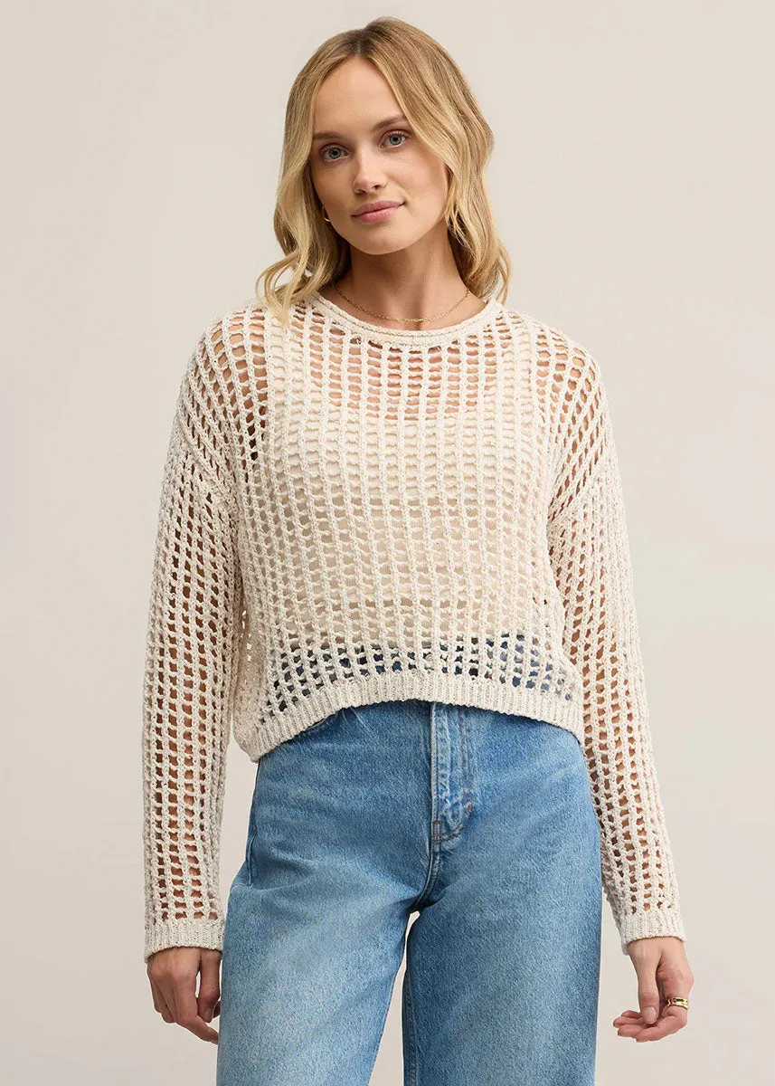 Perfectly Cozy Comfy Layer Felix Sweater - Crystal