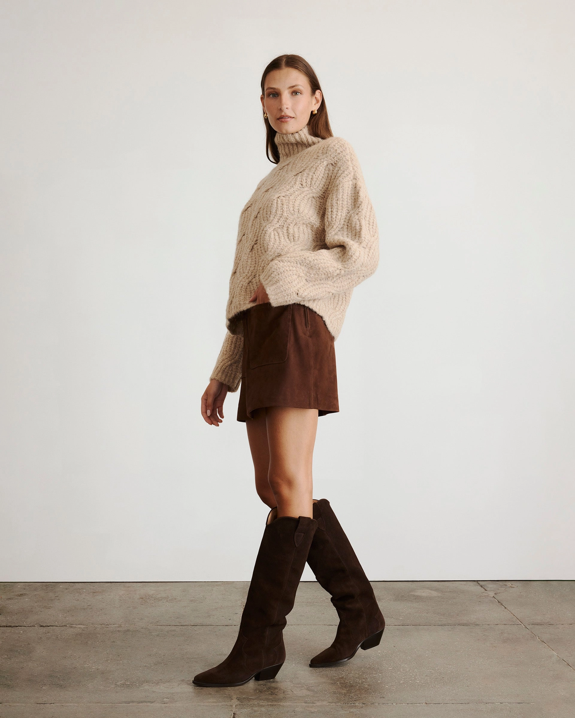 Double Layered Daily Style Opaline Sweater