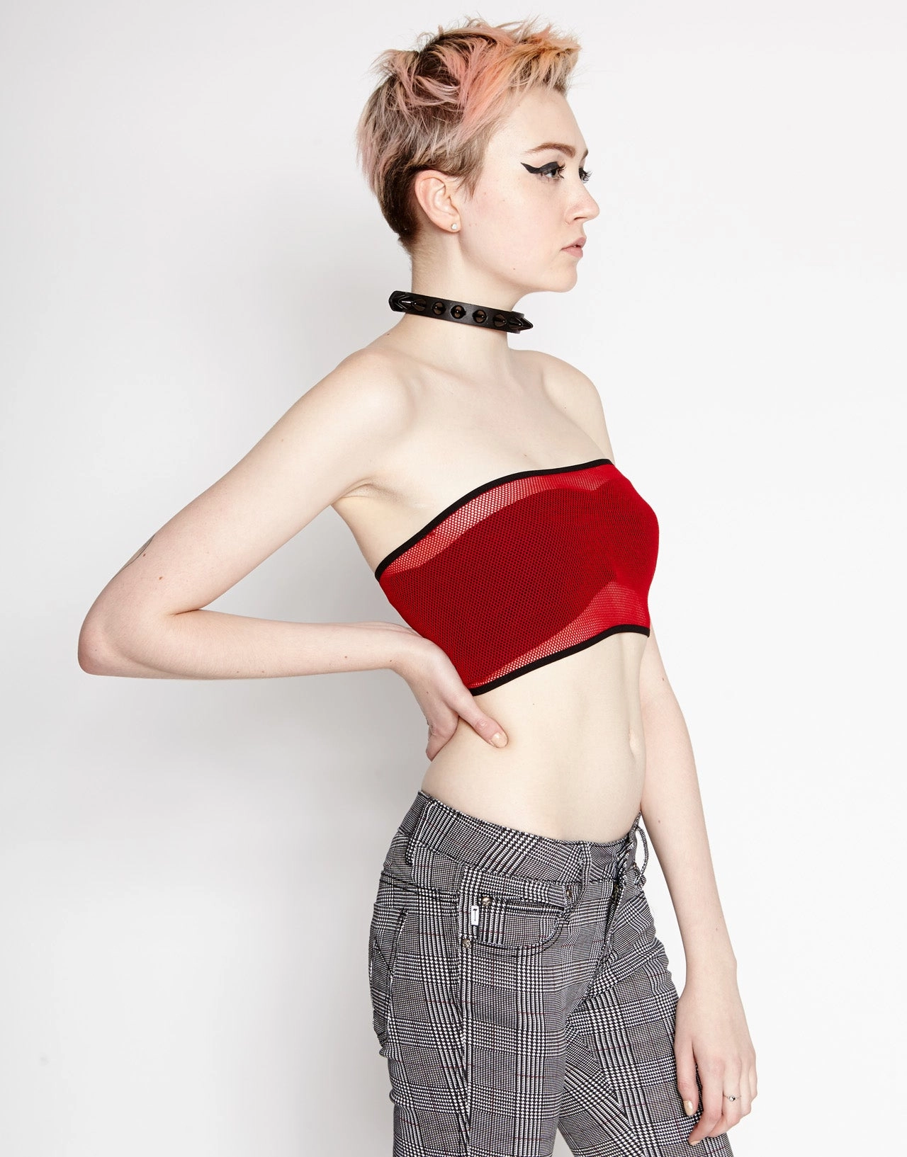 Fishnet Bandeau Red QuickDrySystem