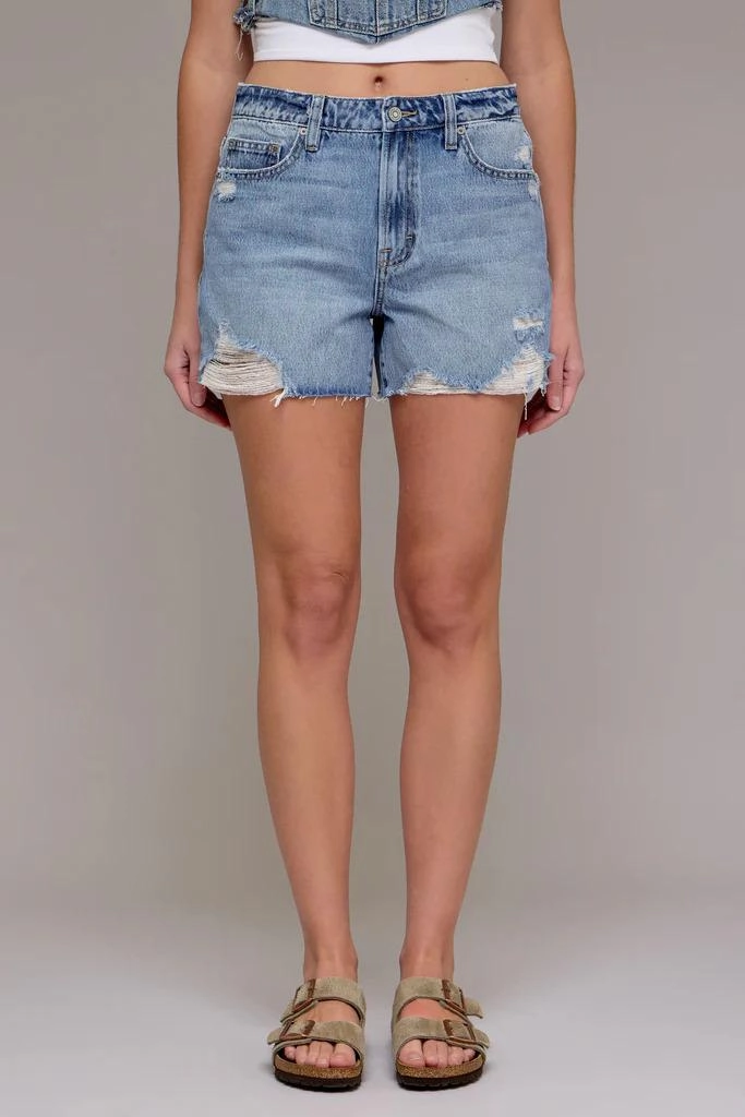 Fashion Daily Holiday Vibes Stretch Hidden Finn High Rise Shorts