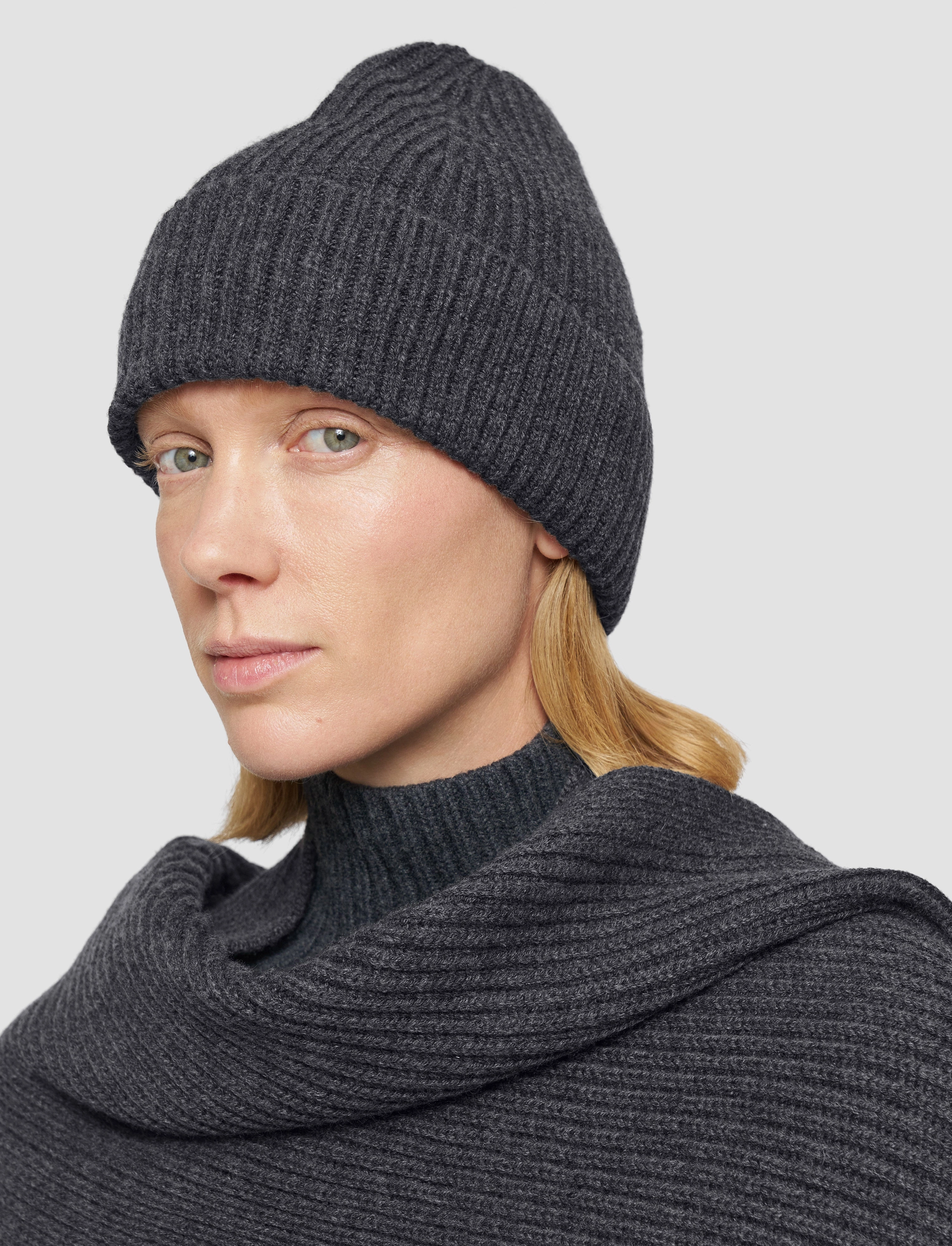 Cold Day Textured Weave Design Light Cardigan Stitch Hat