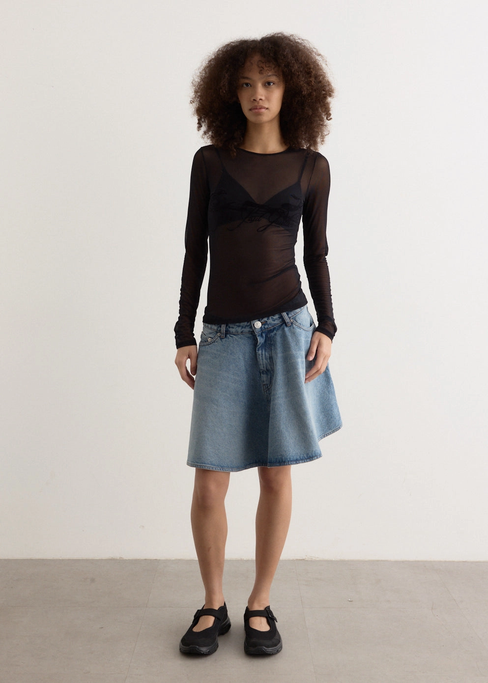 Rainy Day High Quality Flare Mini Skirt