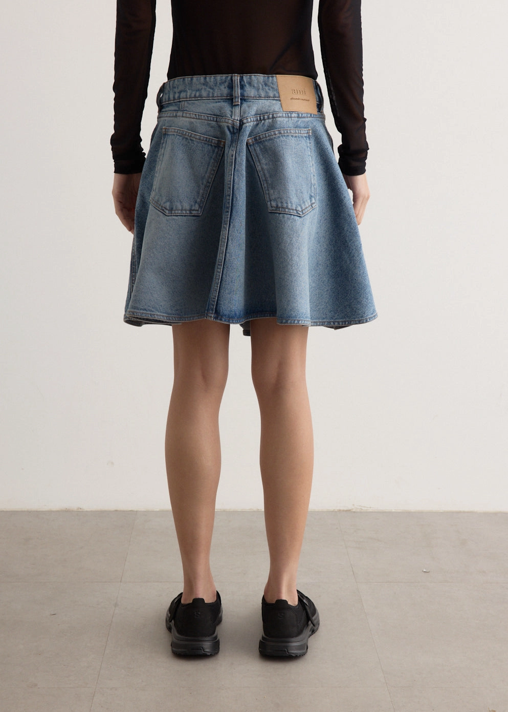 Flare Mini Skirt Textured Bold Effortless Clothing