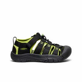 Big Kids' Newport H2  |  Black/Lime Green Machine made