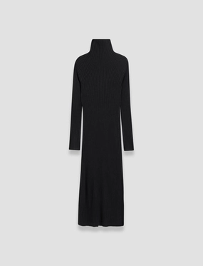 Merino Silk Rib Dress Multi purpose design Minimal Comfort