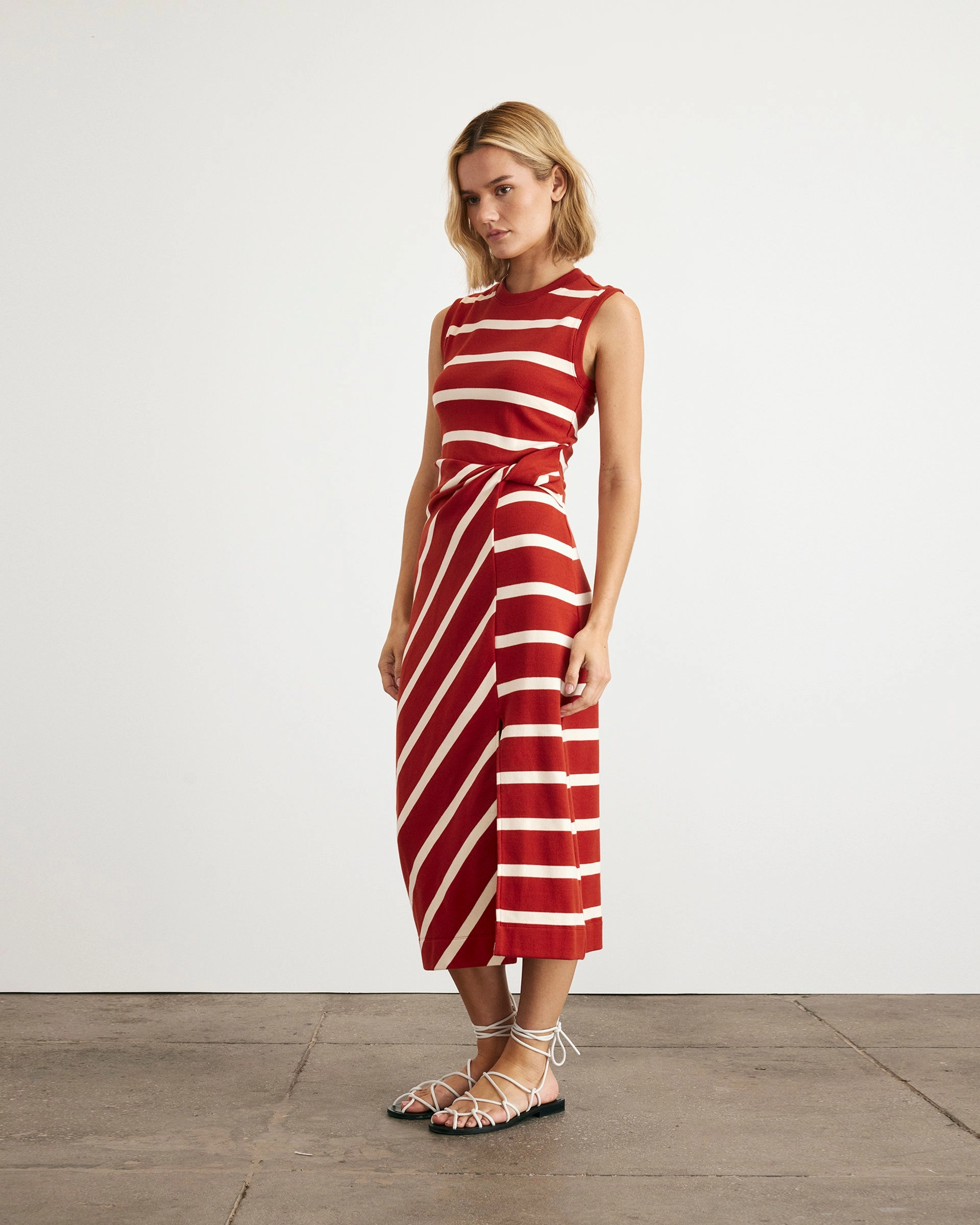 Fall Wardrobe Sleeveless Striped Cody Dress