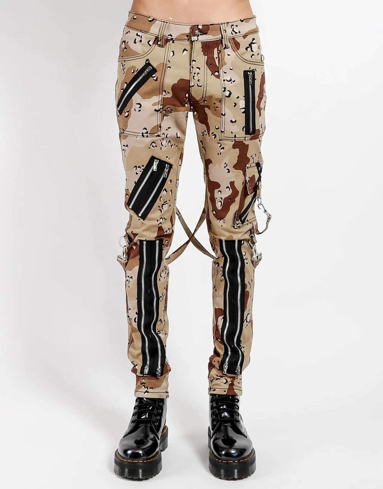 Minimal Comfort Modern Layer CLASSIC SLIM LEG SAND CAMO BONDAGE PANT