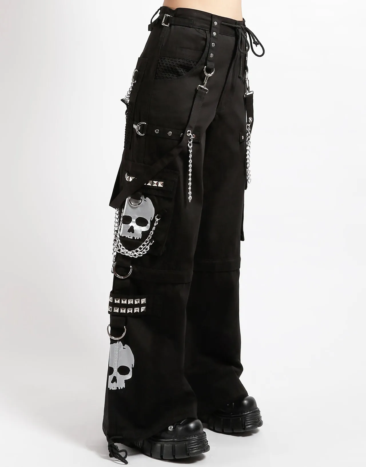 SUPER SKULL PANT SILVER SKULL NoiseReducingFabric Breathable back panel