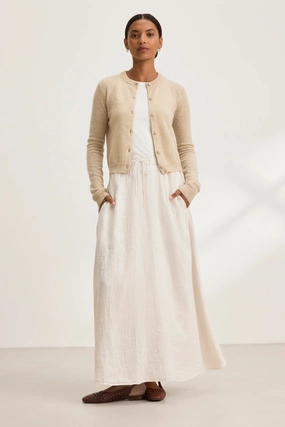 Memphis Linen Skirt Low Profile Zipper Freestyle Comfort