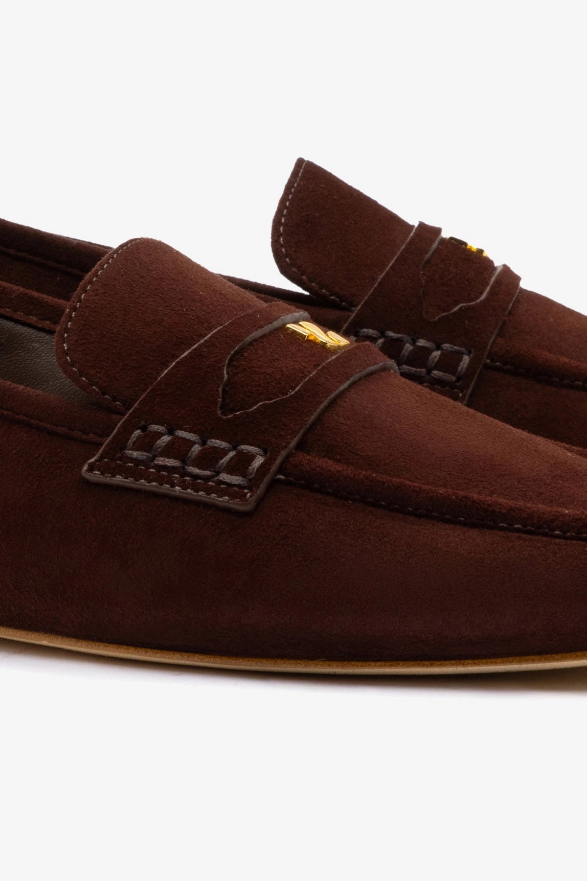 Professional Attire Suki Flat Loafer In Brown Suede