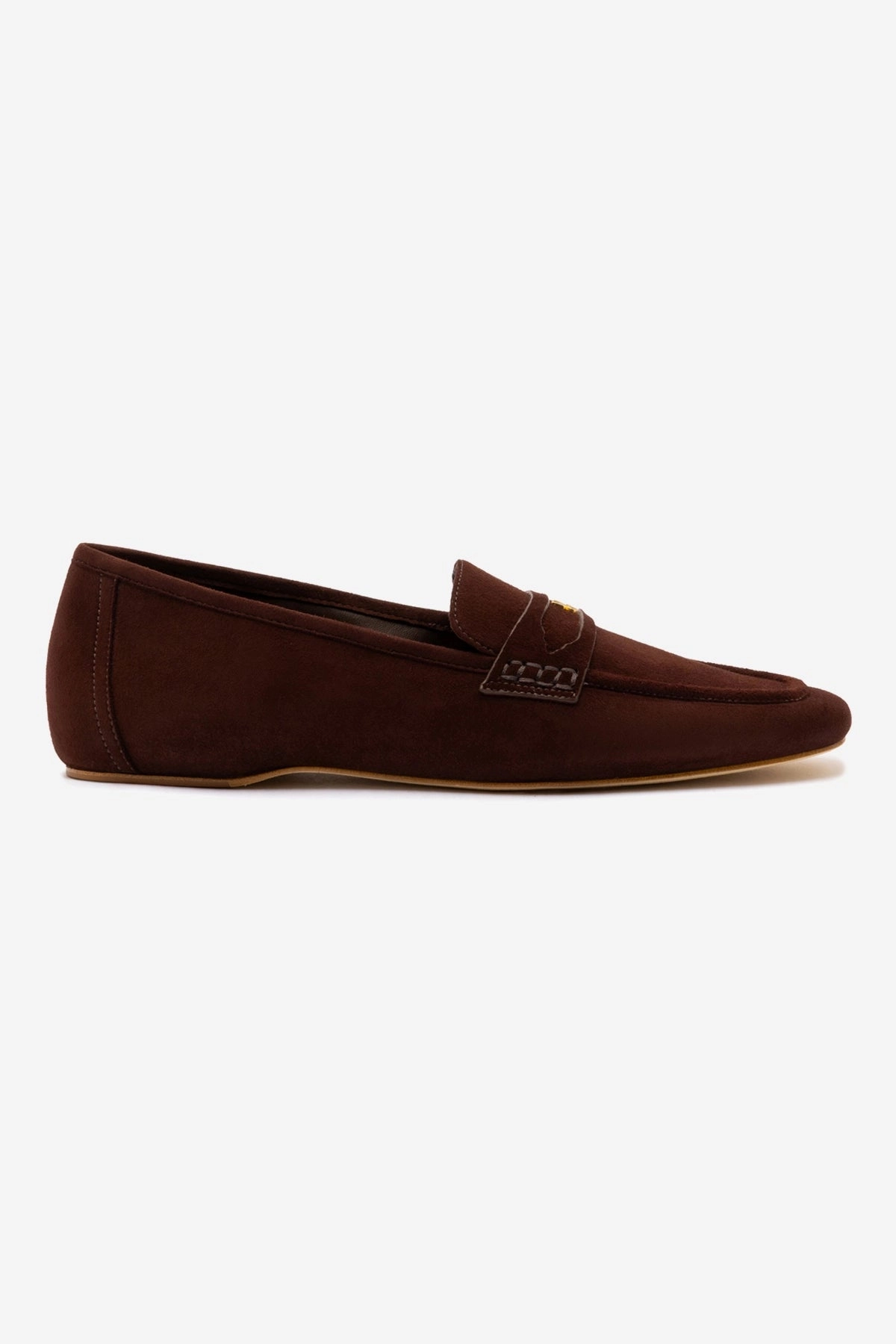 Suki Flat Loafer In Brown Suede Light Flex