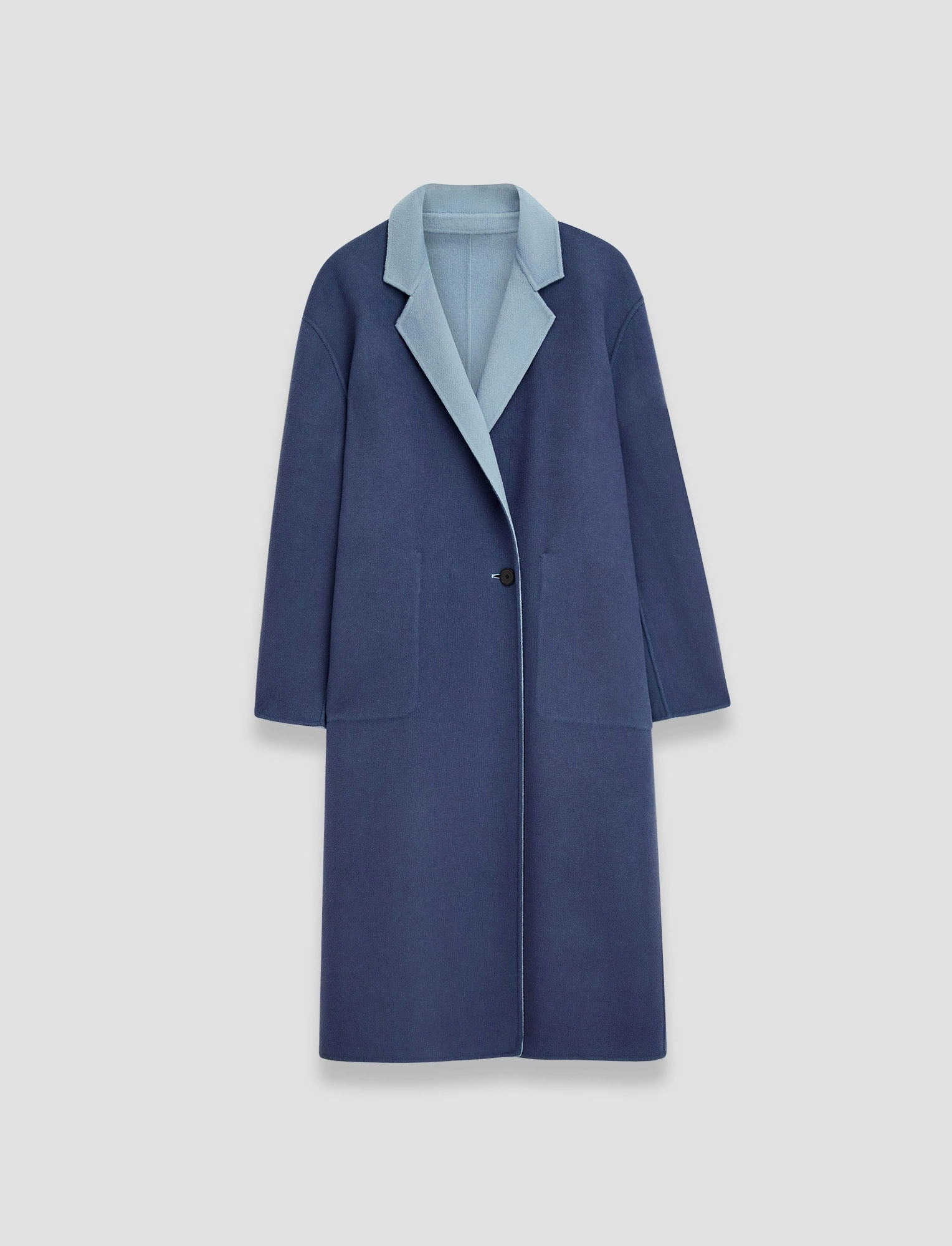 Four Way Stretch Wind Resistant Fabric Edmond Reversible Double Face Cashmere Coat