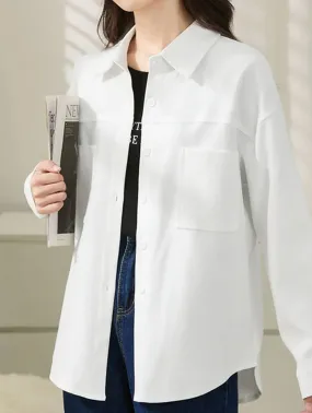 COMMUTER STYLE LONG-SLEEVED SLIMMING SHIRT_CWTBLL0905 Quick-Dry Fabric NonChafingEdges