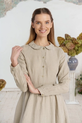 Walk Easy Fresh Tones Classic Dress, Long Sleeve