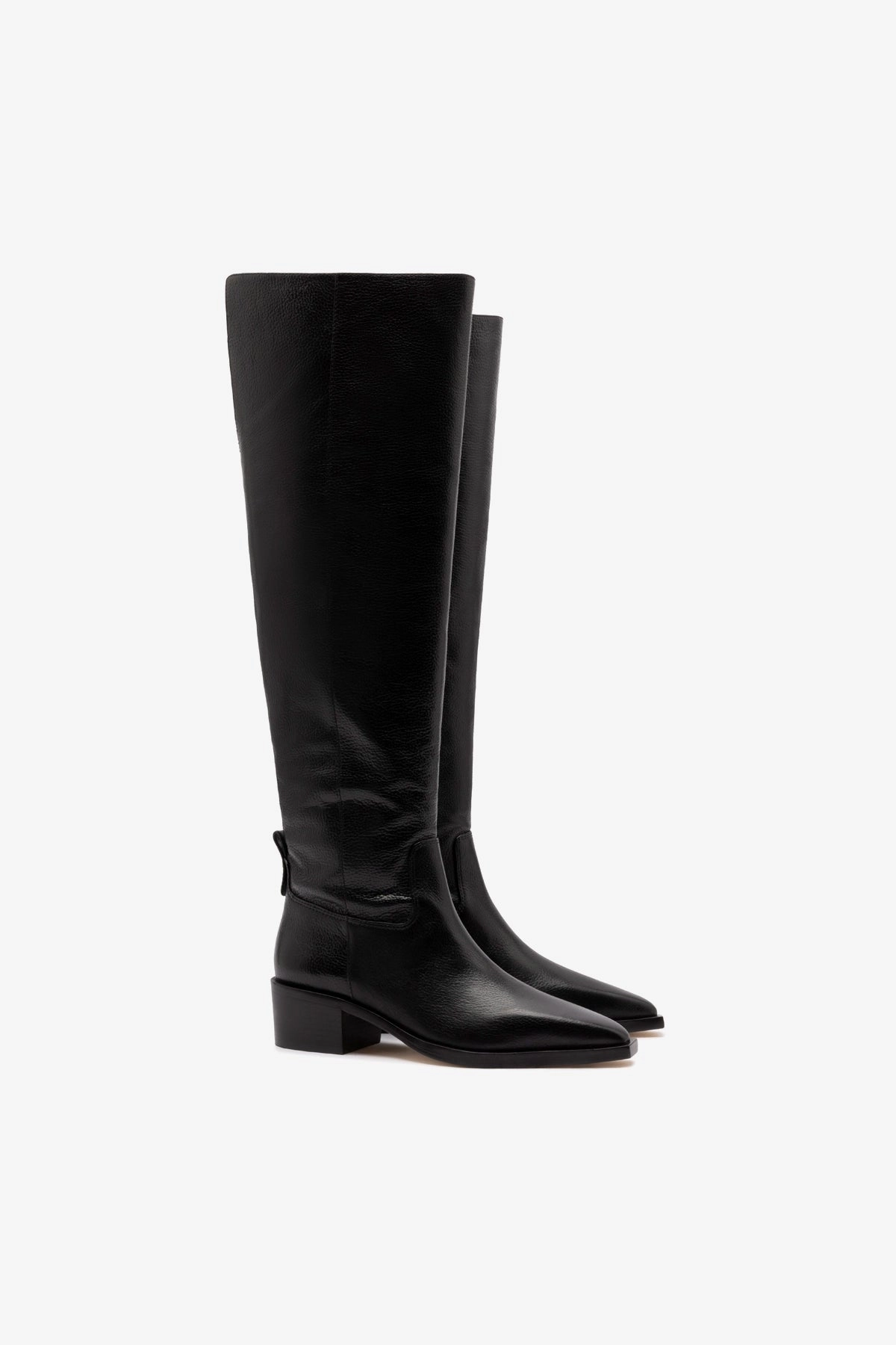 Florencia Hi Boot In Black Leather Urban Sleek