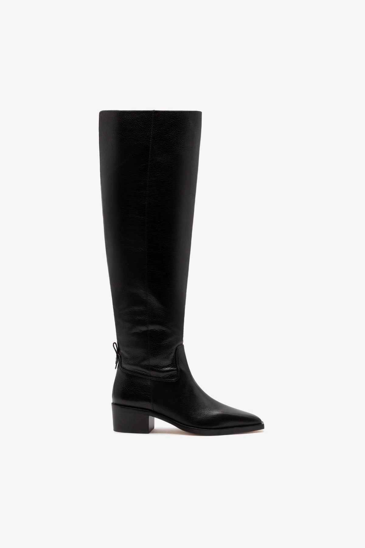 Florencia Hi Boot In Black Leather Weekend Escape Fashion Accessory