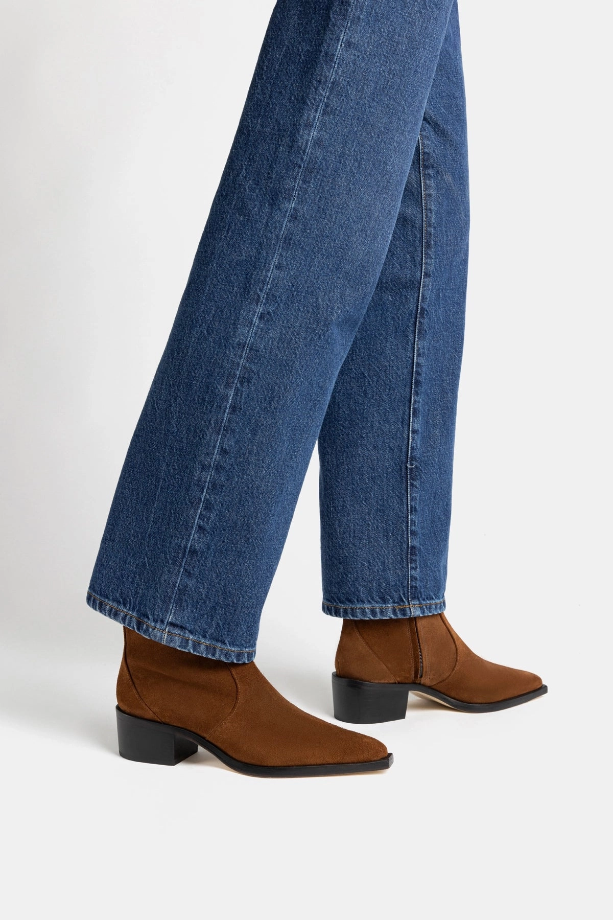 Rugged And Durable Florencia Low Boot In Burnt Umber Suede