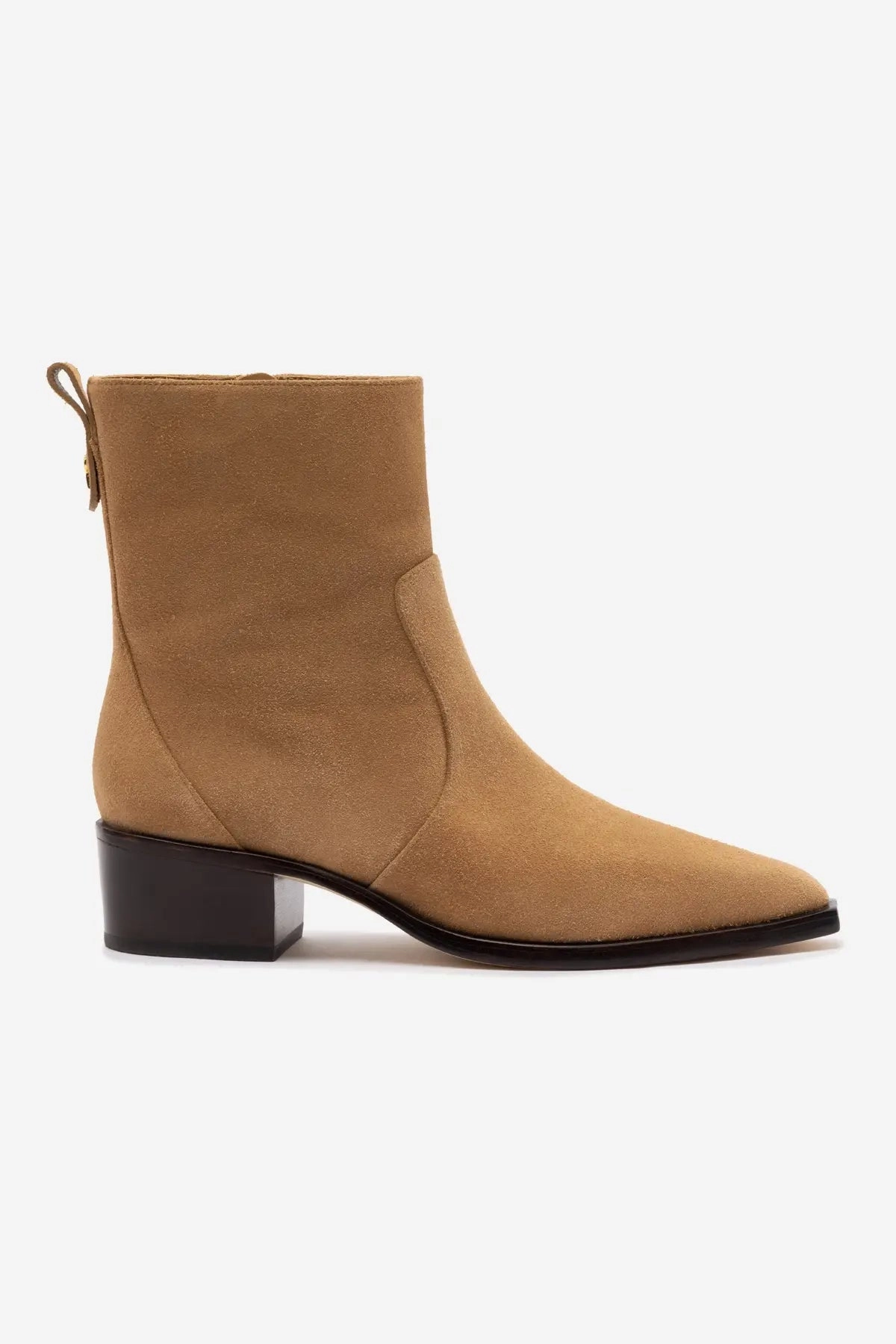 Florencia Low Boot In Peanut Suede Frost resistant Flexible Shaft