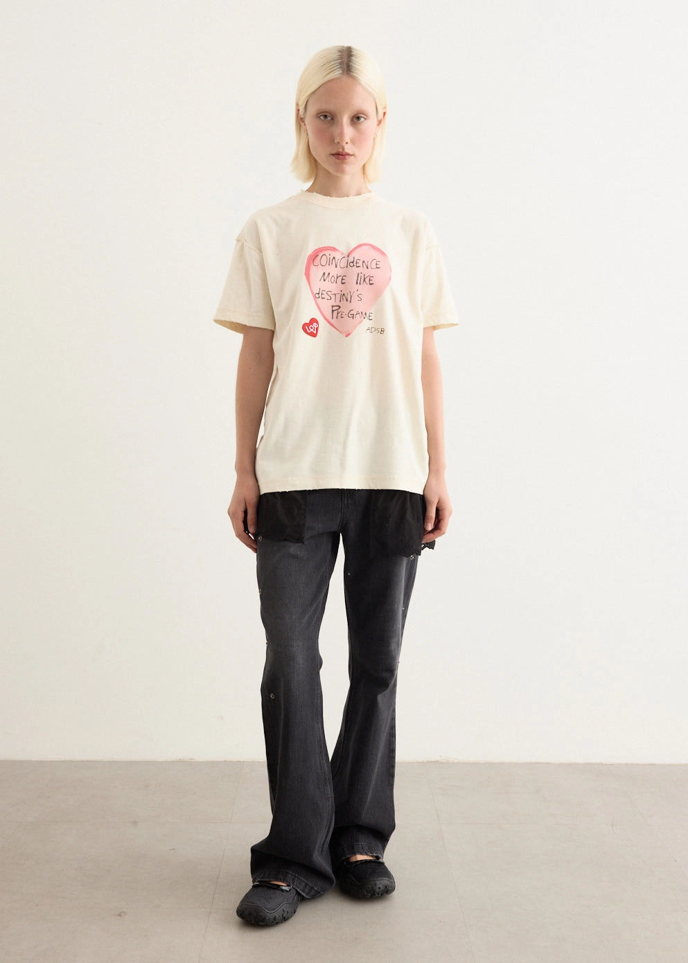 Flower Lace Attached Bootcut Jeans Affordable Unisex Wear Luxury Textured