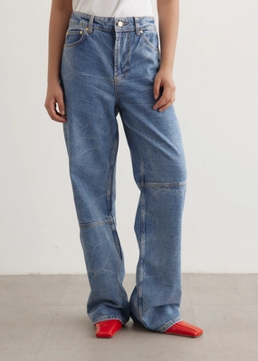 Foil Denim Izey Jeans Non Fade Fabric Simple Layers