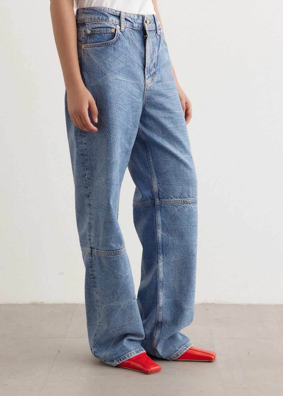 Festival Outfit Affordable Sunny Vibes Riveted Stress Points Foil Denim Izey Jeans