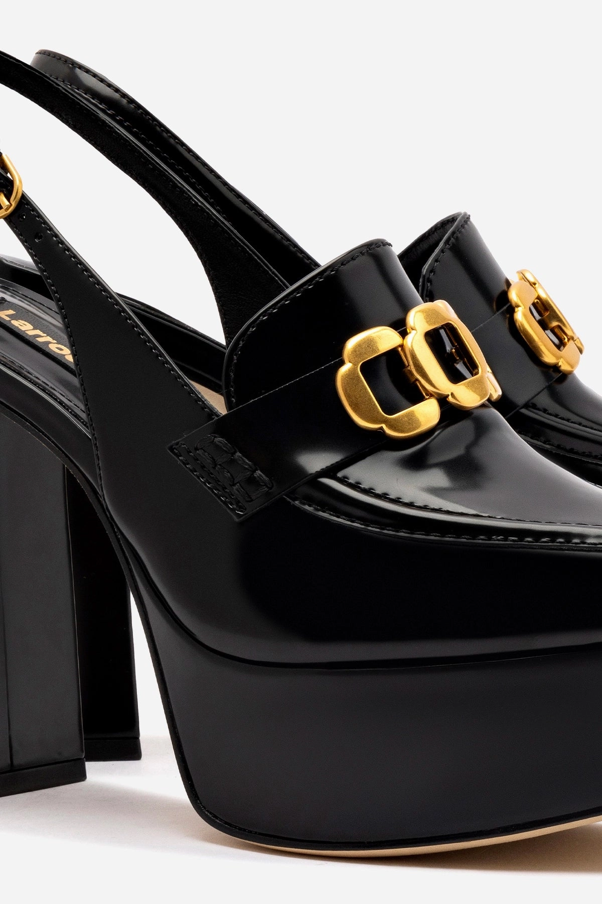 Venetian Style Refined touch Harrington Loafer Hi In Black Box Leather