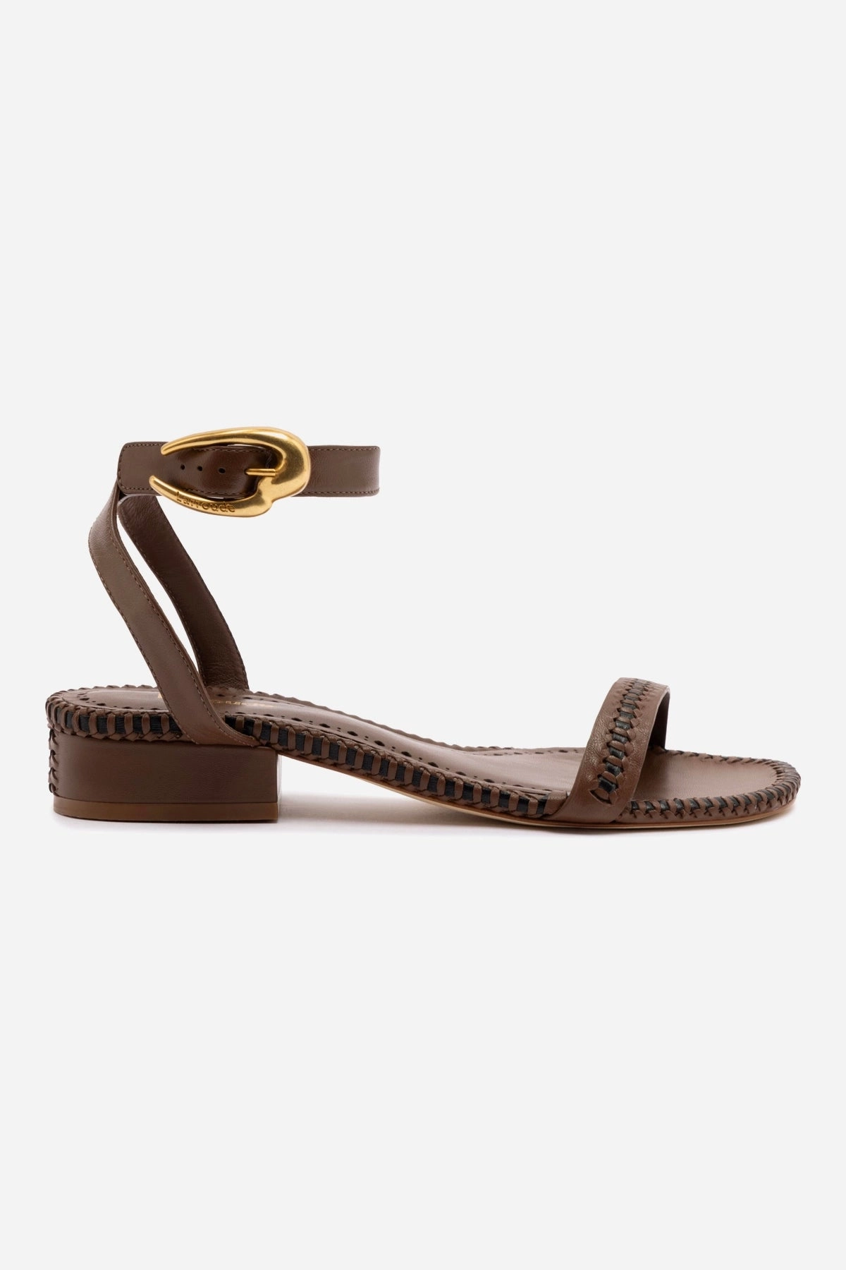 Active Footwear Verona Flat Sandal In Burnt Umber Leather