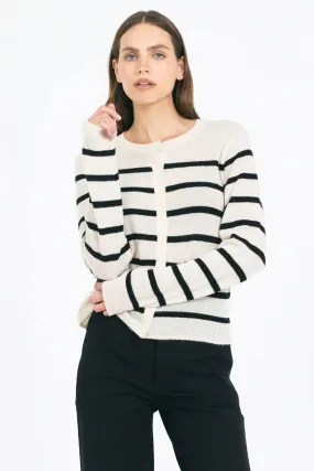 Double Layered Collar Double Layered Knit Forbes Cashmere Cardigan